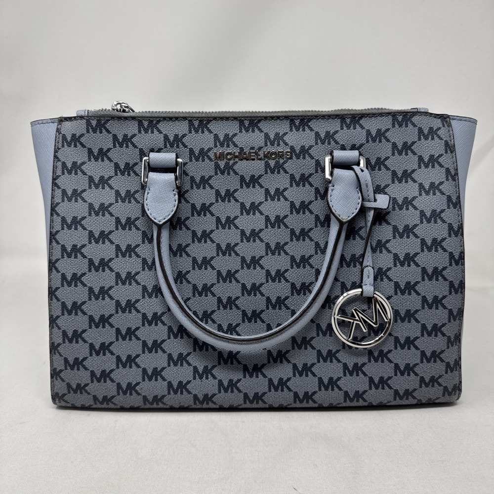 Michael Kors Kellen Blue Medium Satchel